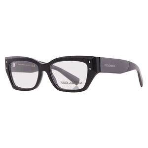 NWT Dolce & Gabbana 0DG3387-501-53 Black 53mm Eyeglasses